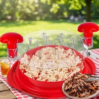 Déchiqueteur de viande robuste à torsion visible avec poignée ergonomique pour poulet, porc, bœuf en cuisine