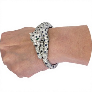 Luxury Dainty Vintage IGI Certified Diamond <b>Charm</b> Tennis <b>Bracelet</b> Femme 18K <b>Gold</b> Plated Unisex - Product Image 1
