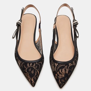 Chaussures plates confortables pour femmes, style ballerine, décontractées, à la mode, Mary Jane, imprimé léopard, à bout pointu, avec bride arrière - Product Image 4
