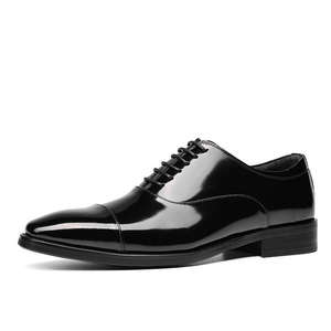 Nouvelles chaussures pour hommes - Cuir de vachette grainé, style britannique, chaussures décontractées et formelles - Product Image 5