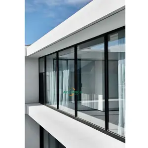Venta caliente Sistema Residencial puertas de aluminio ventanas ventana corredera con buen precio