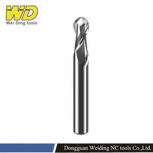 HRC55 2-Flute Ball Nose CNC Router Bits Tungsten Steel Spiral Bit Milling Cutter Carbide <strong>End</strong> <strong>Mill</strong> <strong>for</strong> Aluminum <strong>Copper</strong> ODM OEM - Product Image 3