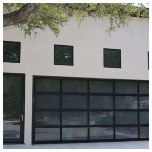 <span class=keywords><strong>Porte</strong></span> <span class=keywords><strong>de</strong></span> <span class=keywords><strong>garage</strong></span> à auvent en aluminium personnalisable, <span class=keywords><strong>style</strong></span> grange, avec âme isolante moderne, vente en gros usine - Product Image 5