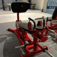 Equipo de Gimnasio para Entrenamiento de Fuerza, Prensa de Piernas Sentado con Carga de Discos, Máquina de Ejercicio para Piernas