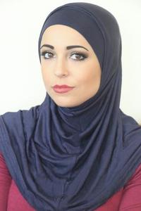 <span class=keywords><strong>Hijab</strong></span> islámico de alta calidad para mujer y niña, turbante, liso, elástico, suave, para la cabeza, Jersey de dos piezas