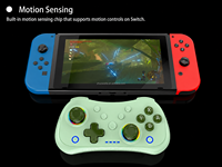Manette de jeu portable mini sans fil RGB Turbo pour Nintendo Switch PC Android IOS Gamepad