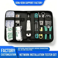 Kit de Herramientas de Redes, Juego de Pelacables Ethernet, Probador de Cables LAN, Reparación RJ45, Alicates de Crimpado Manual 110, Comunicación por Computadora
