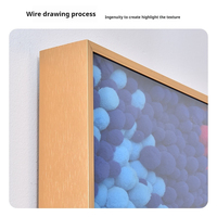 Tableau numérique en alliage d'aluminium motif Tournesol Souriant et Boule de Poils, impression 6 couleurs, 60x60 80x80 100x100cm
