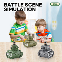 Çocuklar için Push Go Manyetik Plastik Tank Oyuncak 2-4 ve 5-7 Yaş Eğlenceli Askeri Stil Montaj Toysmax LX1246580 3 Renk