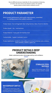 آلة تقطيع الفواكه الكهربائية عالية الجودة، قطاعة فواكه صناعية - Product Image 3