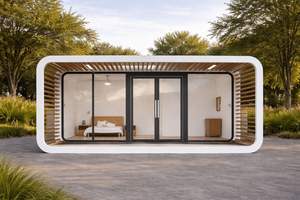 บ้านแคปซูลสำเร็จรูปคุณภาพสูง: บ้านสำเร็จรูปทรงแอปเปิ้ลยอดนิยม และบ้านพักอาศัยกลางแจ้งโครงสร้างเหล็กสมัยใหม่ - Product Image 3