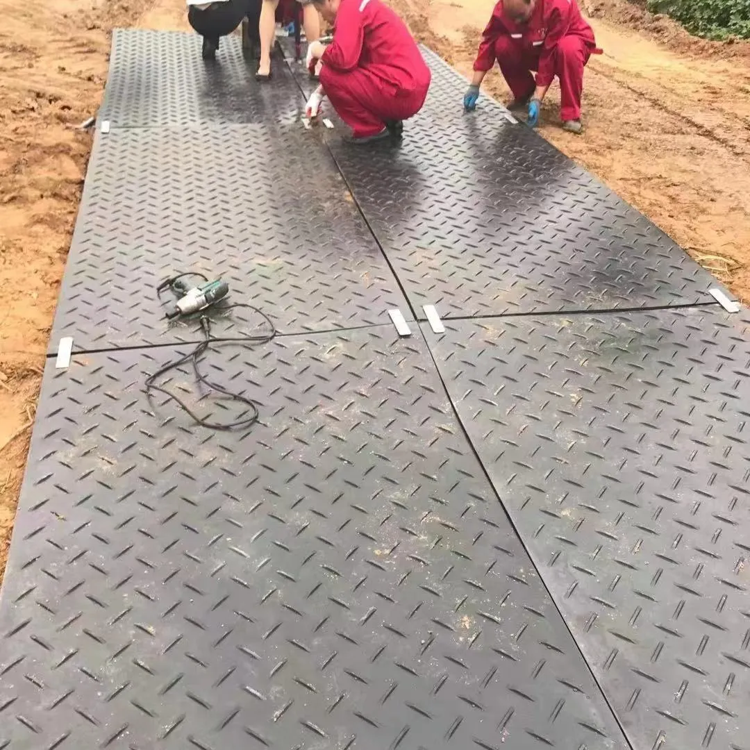 hdpe hard wearing ground mat recycled plastic bog mats high rigidity ground protection mat