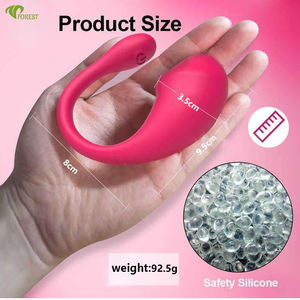 Massaggiatore Vibrante Indossabile in Latex Controllato da Smartphone Wireless per Orgasmo Femminile, 10 Modalità di Vibrazione - Product Image 3