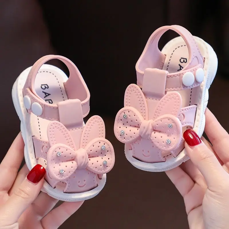 Sepatu bayi perempuan, sandal vintage lucu anak-anak luar ruangan mode 2023 kualitas tinggi