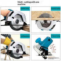 Scie circulaire laser de 7 pouces, corps en aluminium, portable, alimentation électrique, profondeur de coupe maximale de 60 mm, utilisation domestique