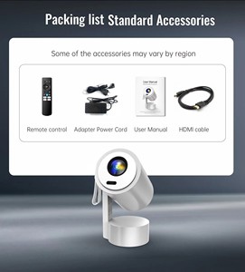 Meilleure vente de mini projecteur R3P à technologie intelligente avec batterie intégrée et projecteur rechargeable portable <span class=keywords><strong>Bluetooth</strong></span> <span class=keywords><strong>Wifi</strong></span> 5G - Product Image 3
