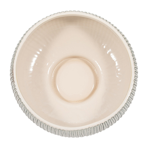 Ciotola Decorativa Rotonda in Ceramica con Finitura Smaltata, Centrotavola per Tavolino da Caffè, Decorazione d'Arredo - Product Image 4