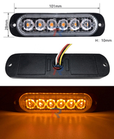 Kit de rétrofit de feux de jour à 6 LED pour calandre avant de voiture, 8 pièces, 48 LED DRL, clignotants, 16 modes stroboscopiques, fonction mémoire