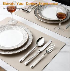 Modern Roman Pillar Design Nordic <b>Knife</b> <b>Fork</b> <b>Spoon</b> Silverware Stainless Steel Cutlery <b>Set</b> for Wedding Restaurant - Product Image 4