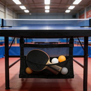 <b>Table</b> Tennis Equipment Storage Bag Black <b>Portable</b> Racket And Ball Holder For Indoor Outdoor Use - Product Image 2