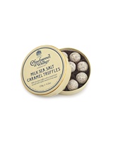 Impression de logo personnalisée, petit godiva rond or rose, emballage de boîte de truffe au chocolat avec séparateurs