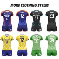 Jersey dan Celana Pendek Voli Unisex Printing Sublimasi Penuh, Cepat Kering, Tanpa Lengan, Set Seragam Voli untuk Latihan, Pq25077
