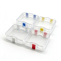 Boîte de rangement pour prothèses dentaires OEM PS PE avec film protecteur, conteneur transparent en plastique pour fausses dents, étui multifonctionnel pour salle de bain, maison et voyage
