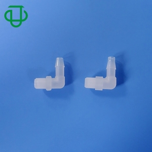 Conector de manguera de aire con rosca macho de 9.5mm de largo, 1/4-28UNF, tubo de 3.2mm de diámetro interior, codo de tubería con conexión de púas - Product Image 1