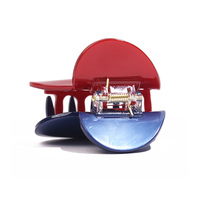 CANYUAN Pince à cheveux en acétate couleur unie, matériau écologique, motif cœur, accessoires mignons pour cheveux, vente en gros