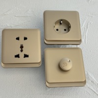 Interruptor de pared eléctrico de doble polo de 86 paneles PC 2026, 250V 20A, regulador de intensidad moderno para Reino Unido con toma USB-C