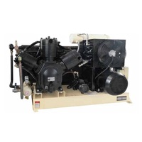 Hengda Industrial 6.0m3/min Piston Booster Compresseur d'air 40bar 4.0Mpa 4 Cyliders Stationnaire Moteur Pompe PLC pour les ventes
