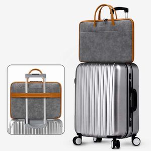 Factory Wholesale Luxury Vintage Durable PU <b>Laptop</b> Sleeve with Zipper Closure Waterproof <b>Laptop</b> <b>Bag</b> for 13/14/<b>15.6</b> <b>Inch</b> <b>Laptops</b> - Product Image 5