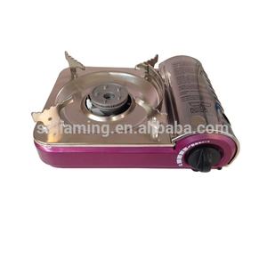 Fornello a <span class=keywords><strong>Gas</strong></span> Portatile Leggero Multifunzione in Metallo per Campeggio all'Aperto Design Semplice Fornello da Cucina a Butano per Escursionismo Manuale - Product Image 2