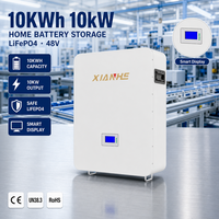 Système de batterie de stockage d'énergie domestique rechargeable LiFePO4 48V 10kW 10KWh haute capacité pour alimentation de secours solaire - Vente en gros