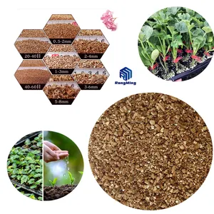 Horticultura agrícola, agricultura, cultivo de oro, hidropónico, exfoliado, vermiculita dorada expandida