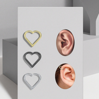 Anneau segmenté articulé en acier inoxydable pour piercing au nez, bijoux de corps tendance pour femmes et hommes