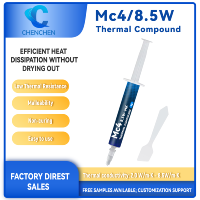 Pasta Térmica de Grasa Conductora para CPU GPU y Procesadores, Disipador de Calor y Luces LED: Compuesto Térmico Gris de 4.2g, 4g, 8g