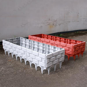 Clôture de jardin en plastique épais à motif de briques, décoration extérieure pour bordure de jardin, mur de soutènement pour potager - Product Image 4