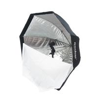 Parapluie octogonal de 95 cm en nylon, avec sac de transport pour montage rapide, pour flash de studio, speedlight, photographie de portrait et de produits.