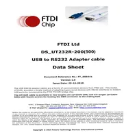 Kabel USB ke RS232 dengan Chip FTDI, Elektronik Terintegrasi, Konektor DB9, Sekrup Jepit, 2m 5m UT232R-200 UT232R-500