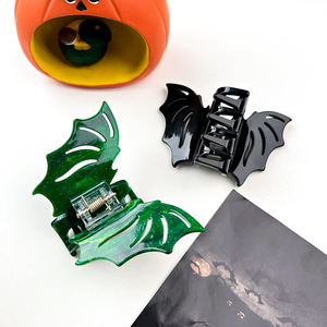 Vendita calda Punk Halloween <span class=keywords><strong>pipistrello</strong></span> fermaglio per capelli ragazza vampiri costumi festa copricapo Festival accessori per capelli regali di Capodanno - Product Image 3
