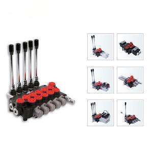 Distributeur hydraulique manuel multivoies à quatre voies, raccord 3/8 et 1/2, 315 bars, 20 GPM, 60 L/min - Product Image 5