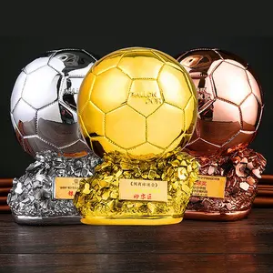 Trofeo deportivo personalizado, recuerdo de juego de fútbol, balón de fútbol de Metal, premios - Product Image 5