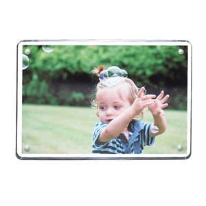 Cadre photo rectangulaire magnétique sans cadre en acrylique <span class=keywords><strong>MiYu</strong></span>, best-seller, cristal, 4x6 pouces - Product Image 4