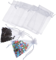 Op maat gemaakte organza cadeautas met trekkoord, geschikt voor sieraden, feestjes, bruiloften, festivals en snoepjes.