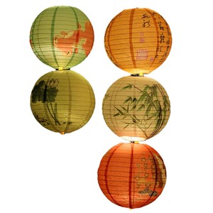 Lanternes en <span class=keywords><strong>papier</strong></span> fleur rouge chinoise <span class=keywords><strong>40</strong></span> <span class=keywords><strong>cm</strong></span> 2 pièces/ensemble pour les fêtes de mariage et les décorations de restaurant artisanat en <span class=keywords><strong>papier</strong></span> chinois imprimé - Product Image 6