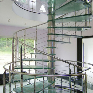 Escalera <span class=keywords><strong>de</strong></span> Caracol <span class=keywords><strong>de</strong></span> Acero Personalizada para Interiores, <span class=keywords><strong>Diseño</strong></span> Moderno <span class=keywords><strong>de</strong></span> Escalera Helicoidal Flotante con Barandilla - Product Image 3