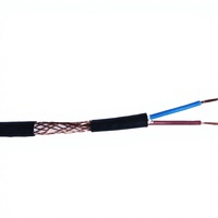 Câble d'alimentation de sécurité haute performance anti-interférence 2 conducteurs 1,0 mm² en cuivre sans oxygène blindé RVVP ignifuge 300V/500V