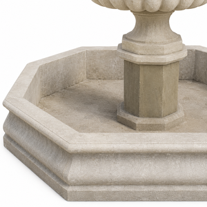 Fuente de jardín exterior con esculturas de figuras clásicas y fuente de agua, en mármol blanco y arenisca amarilla, para plaza. - Product Image 4