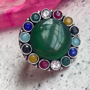 Monalisa Trendy <b>Brass</b> <b>Ring</b> for Women & Girls Customizable Partywear Jewellery-Bulk Product Available - Product Image 1